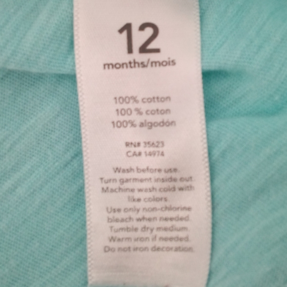 Carter's Dinosaur 12 Months  100% Cotton Short Sleeve Tee Shirt - Picture 4 of 6